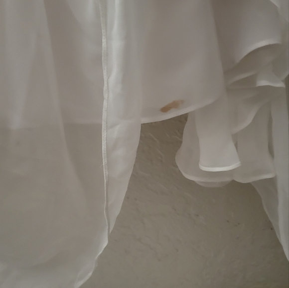 Jim Hjelm Visions Wedding Dress Size 2 Style 4101 Chiffon And Satin - Picture 12 of 16